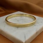 Vintage gouden slavenarmband | Ø 60 mm (tijdloos sieraad), Ophalen of Verzenden, Gebruikt, Overige kleuren, Goud