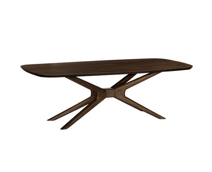 Eettafel Jax Deens ovaal mangohout 240x110 cm - Walnoot, Huis en Inrichting, Tafels | Eettafels, Nieuw, Ophalen of Verzenden