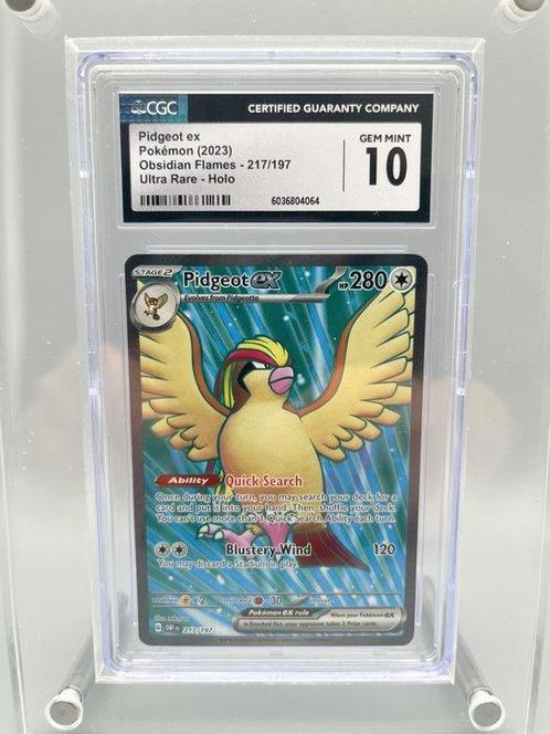 The Pokémon Company Graded card - Pidgeot V - Obsidian, Hobby en Vrije tijd, Verzamelkaartspellen | Pokémon