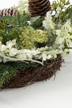 2dekans | House of Seasons Alva Kerstkrans - Ø50 cm - Groen, Diversen, Kerst, Ophalen of Verzenden, Zo goed als nieuw