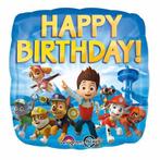Paw Patrol Helium Ballon Happy Birthday 45cm leeg, Hobby en Vrije tijd, Feestartikelen, Nieuw, Verzenden
