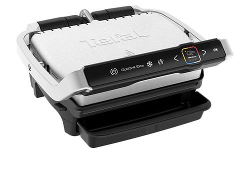 Tefal -  Optigrill Elite Contactgrill - Zilver, Witgoed en Apparatuur, Contactgrills, Nieuw, Verzenden