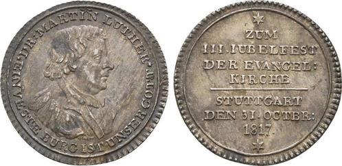 Zilverabschlag von den Stempeln des Dukaten 1817 Stuttgar..., Postzegels en Munten, Penningen en Medailles, Verzenden