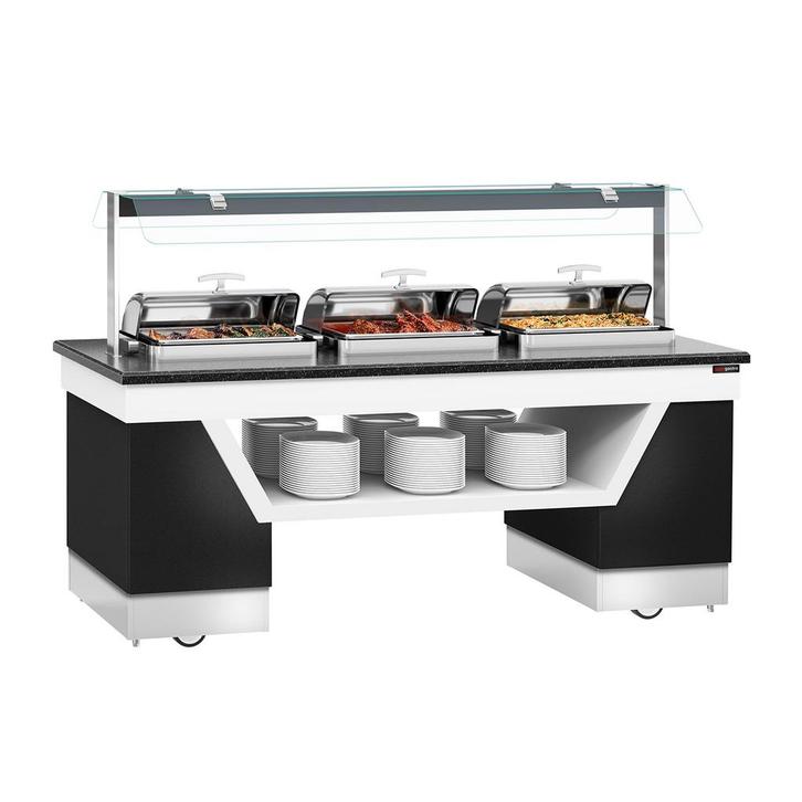 GGM Gastro | Buffet warmhoud BELFAST - 2300mm - met 3 |, Zakelijke goederen, Horeca | Keukenapparatuur, Verzenden