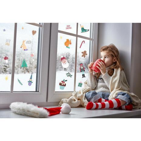 Raamstickers kerst stickers, Verzamelen, Stickers, Nieuw