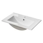 Wastafelonderkast met wastafel Newport 57x60x39 cm eikenkleu, Huis en Inrichting, Badkamer | Badkamermeubels, Verzenden, Nieuw