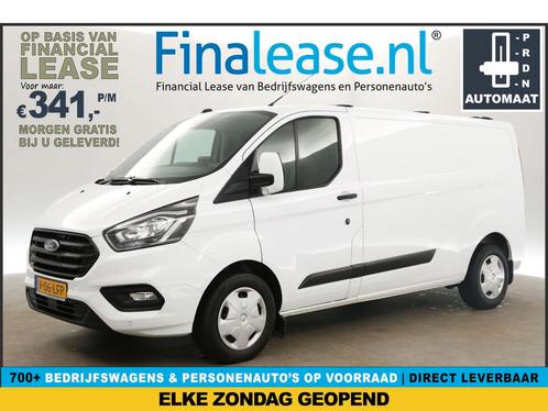 Ford Transit Custom 300 2.0 TDCI L2H1 AUT Airco Cam €341pm, Auto's, Bestelauto's, Lease, Automaat, Diesel, Ford, Wit, Verzenden