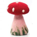 Vilten Paddenstoel Rood groot - 13x10cm NIEUW, Ophalen of Verzenden, Nieuw