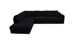 Hoekbank Venray - hoekbanken - Zwart, Nieuw, Stof