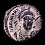 Romeinse Rijk. Honorius (393-423 n.Chr.). Follis Minted in, Postzegels en Munten