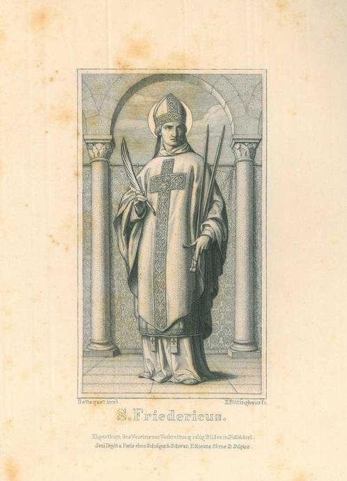 Portrait of Frederick of Utrecht, Antiek en Kunst, Kunst | Etsen en Gravures