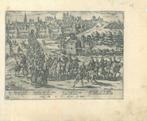 Historische prent van Brussels, Antiek en Kunst, Kunst | Etsen en Gravures