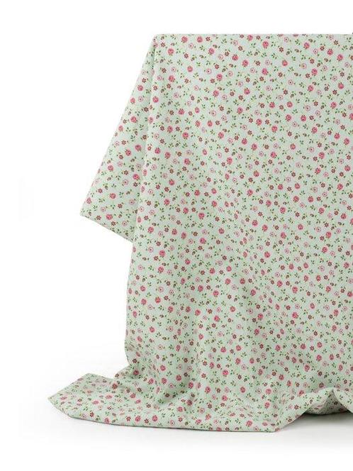 Bloementuin - Exclusieve stof 100% Katoen - Made in Italy -, Antiek en Kunst, Antiek | Kleden en Textiel