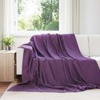 vidaXL Gooi Deken Paars 270 x 240 cm Fleece, Verzenden, Nieuw, Paars