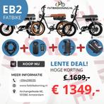EB2 Elektrische beste Fatbike  Nummer 1 fatbike op de markt, Nieuw, Overige merken, Ophalen of Verzenden, 50 km per accu of meer