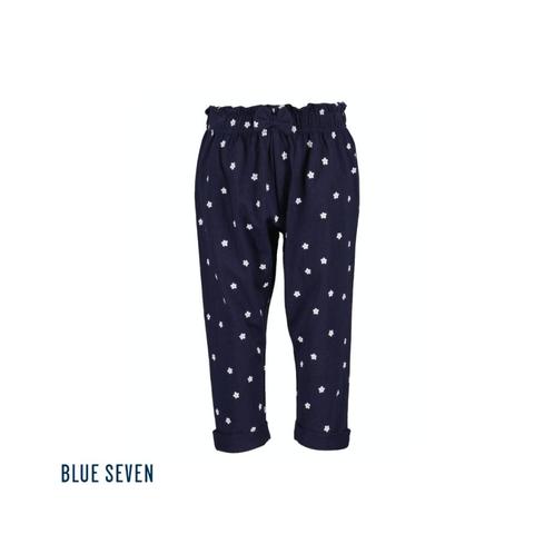 Joggingbroek - donkerblauw witte bloemen - maten: 68, 80, 86, Kinderen en Baby's, Kinderkleding | Overige, Nieuw, Verzenden