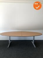 Ahrend Essa vergadertafel - Ovaal - 200x120cm - Beuken - Vol, Vergader- of Presentatieruimte, Ophalen of Verzenden, Gebruikt, Tafel
