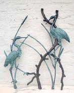 sculptuur, Muurdecoratie reigers - 72 cm - Brons