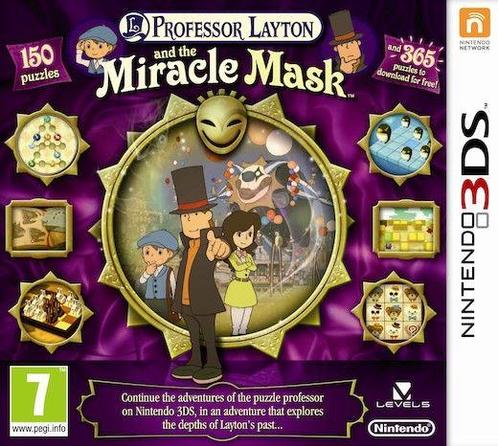 Professor Layton and the Miracle Mask-Standaard (3DS), Spelcomputers en Games, Games | Nintendo 2DS en 3DS, Zo goed als nieuw