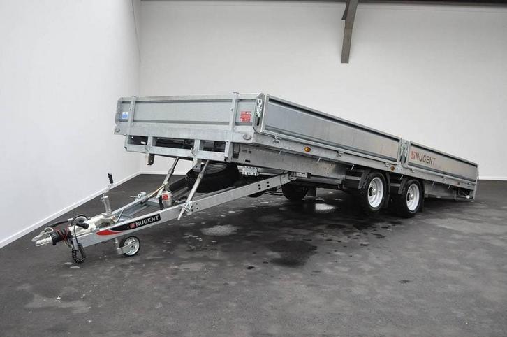 Nugent TB5523H-DS Tiltbed Machinetransporter, Auto diversen, Aanhangers en Bagagewagens, Nieuw, Ophalen of Verzenden