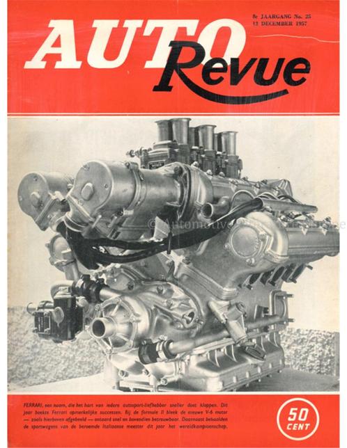 1957 AUTO REVUE MAGAZINE 25 NEDERLANDS, Boeken, Auto's | Folders en Tijdschriften