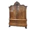 Een mahonie gefineerd Louis XV kabinet, Holland