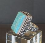 Nepalees ring T 61 Turquoise 17,2 g zilver 925-stempel -