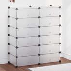 vidaXL Schoenenkast met 12 ineengrijpende vakken wit, Verzenden, Nieuw