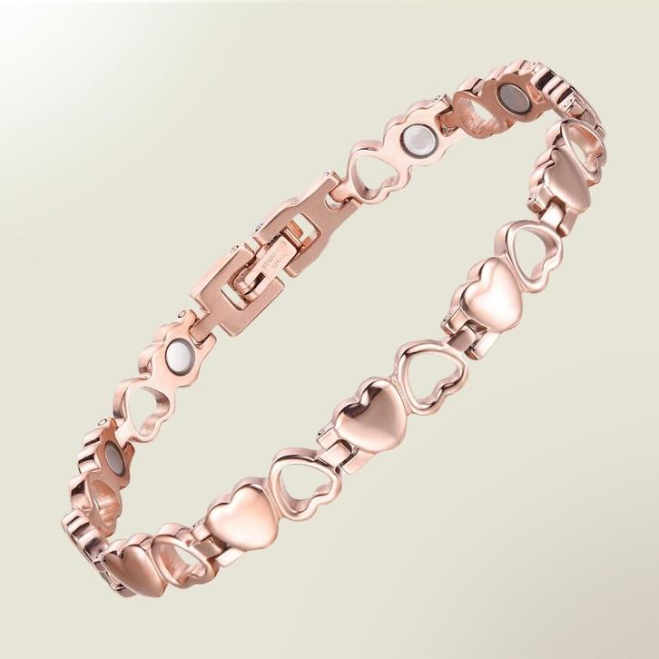 Luxe gezondheidsarmband magnetisch koper – 0,7 cm, Sieraden, Tassen en Uiterlijk, Armbanden, Ophalen of Verzenden
