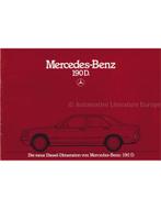 1983 MERCEDES BENZ 190D BROCHURE DUITS, Boeken, Auto's | Folders en Tijdschriften, Nieuw, Author