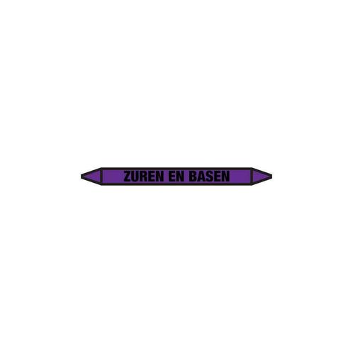 Zuren en Basen Pictogramsticker Leidingmarkering *Nieuw, Hobby en Vrije tijd, Stickers en Plaatjes, Nieuw, Ophalen of Verzenden