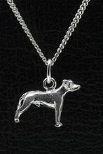 Zilveren Argentijnse dog oren ongecoupeerd ketting hanger..., Verzenden, Nieuw