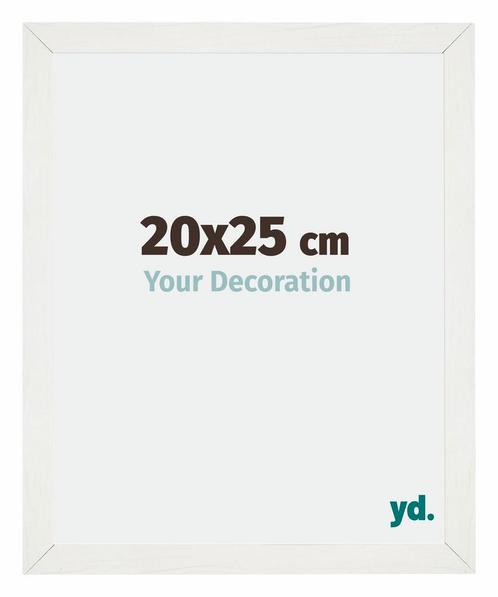 Fotolijst 20x25 cm - Wit Geveegd - MDF - Mura, Huis en Inrichting, Woonaccessoires | Lijsten, Nieuw, Verzenden