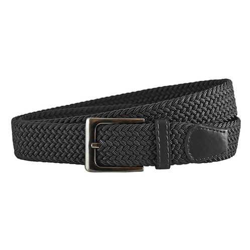 Landley Elastische Gevlochten Riem Dames / Heren Zwart - 85, Kleding | Heren, Riemen en Ceinturen, Zwart, Nieuw, Verzenden