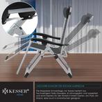 Tuinstoel - Ligstoel - Verstelbaar - Opvouwbaar - Antraciet, Tuin en Terras, Verzenden, Zo goed als nieuw