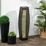 Rotan Solar Tuinlamp – LED Buitenlamp Synthetisch Rotan 78 c, Verzenden, Nieuw