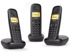 Gigaset A270 - Trio DECT telefoon - 3 handsets - Zwart (3, Telecommunicatie, Vaste telefoons | Handsets en Draadloos, Verzenden