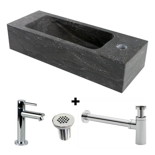 Fontein hardsteen Saniflex Slim rechts, Doe-het-zelf en Verbouw, Sanitair, Nieuw, Verzenden
