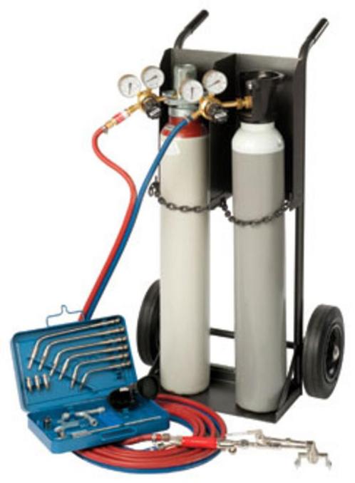Lasset Autogeen 10 liter, (incl. acetyl. & zuurst. cilinder), Doe-het-zelf en Verbouw, Gereedschap | Lasapparaten, Nieuw, Verzenden