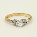 Ring - 18 karaat Geel goud Diamant (Natuurlijk), Nieuw