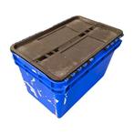Distributiebak 600x400x374 mm 60L Nestbaar Stapelbaar blauw,, Ophalen of Verzenden, Gebruikt