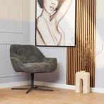 Fauteuil Mila | Dark Grey, Huis en Inrichting, Fauteuils, Ophalen of Verzenden, Nieuw