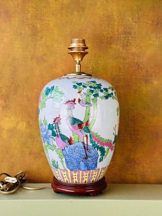 Tafellamp - Keramiek - Chinees porseleinen lamp, Antiek en Kunst, Curiosa en Brocante