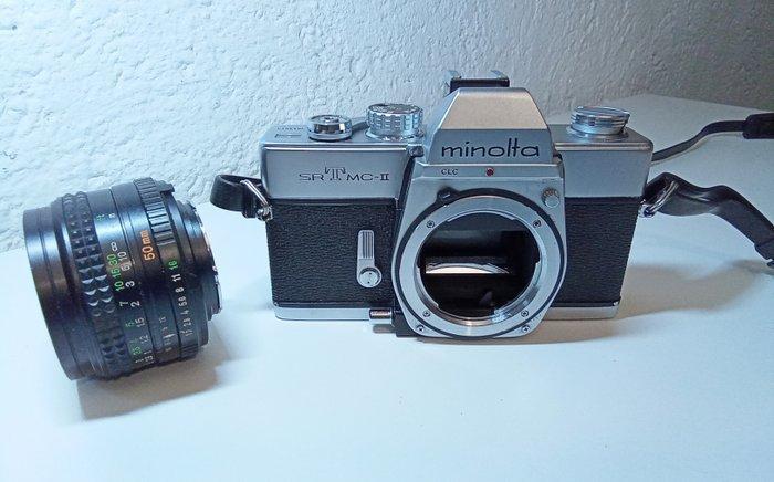 Minolta SR-T MC-II CLC + MD Rokkor 1,7/50mm | Analoge camera, Audio, Tv en Foto, Fotocamera's Analoog
