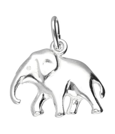 Zilveren Olifant ketting hanger, Sieraden, Tassen en Uiterlijk, Kettinghangers, Verzenden