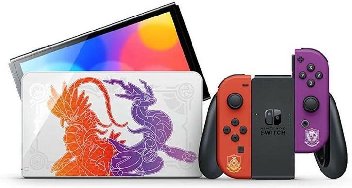 Nintendo Switch OLED-model - Pokemon Scarlet & Violet Lim..., Spelcomputers en Games, Spelcomputers | Nintendo Switch, Gebruikt
