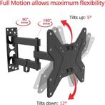 TV Beugel - 13 - 42 inch - TV muurbeugel - Draaibaar en kant, Verzenden, Zo goed als nieuw