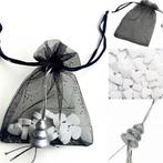 5 Organza zakjes sparkle black met gelukspoppetje kerstboom, Hobby en Vrije tijd, Feestartikelen, Nieuw, Overige typen, Kerst of Sinterklaas