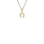 Gouden vintage hoefijzer hanger 14 kt, Ophalen of Verzenden, Nieuw