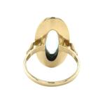 Gouden vintage ring met aquamarijn 14 kt, Sieraden, Tassen en Uiterlijk, Ringen, Ophalen of Verzenden, Nieuw